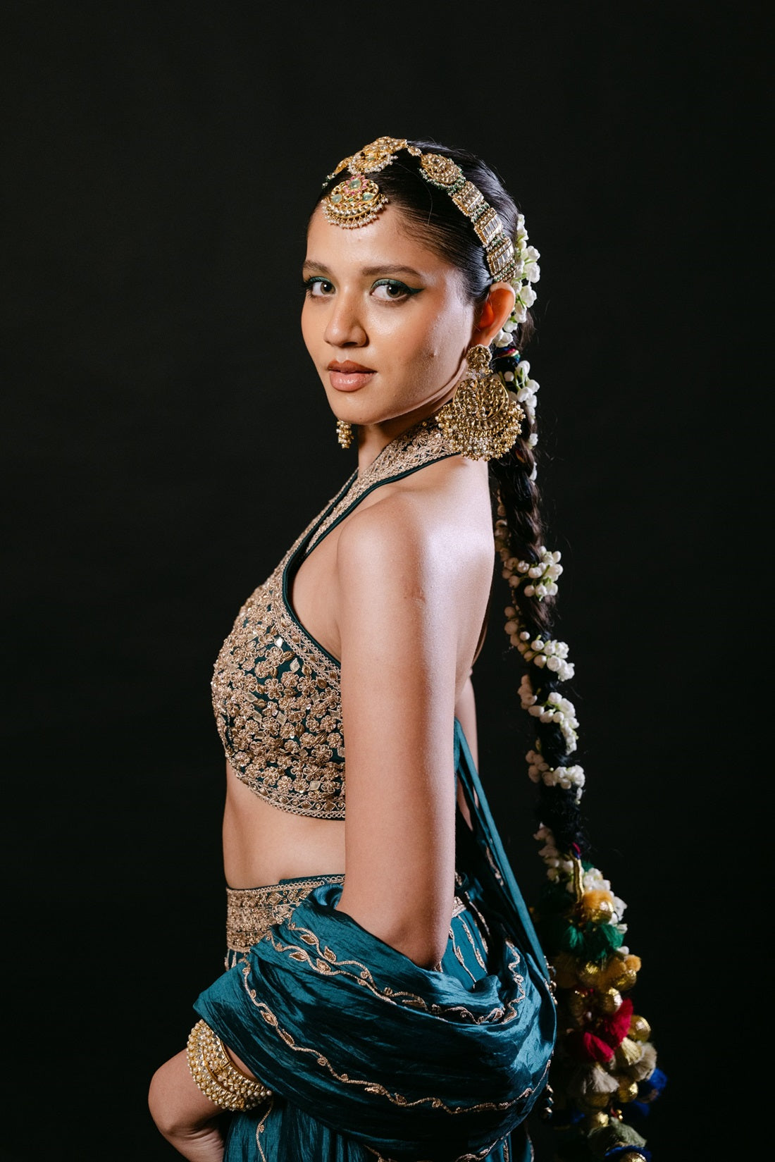 Teal Sharara Set