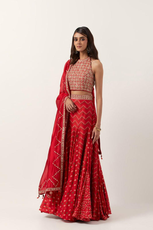 Surkh Laal Skirt Set