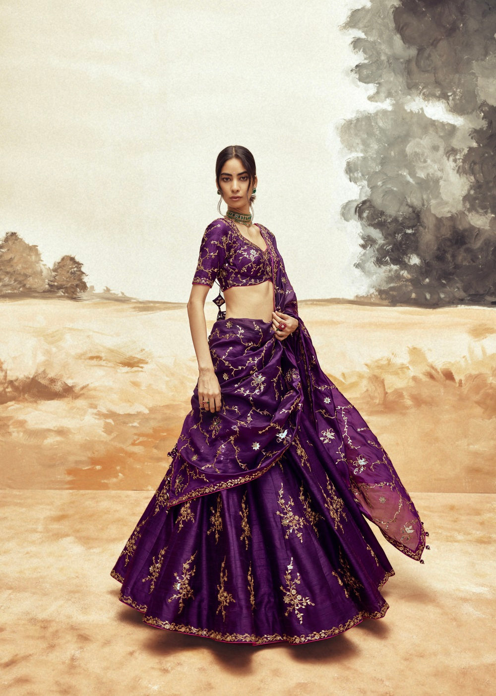 Rani Sa Baingani Lehenga set